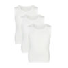 Boys Cotton Interlock Vest in white colour