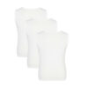 Boys Cotton Interlock Vest in white colour