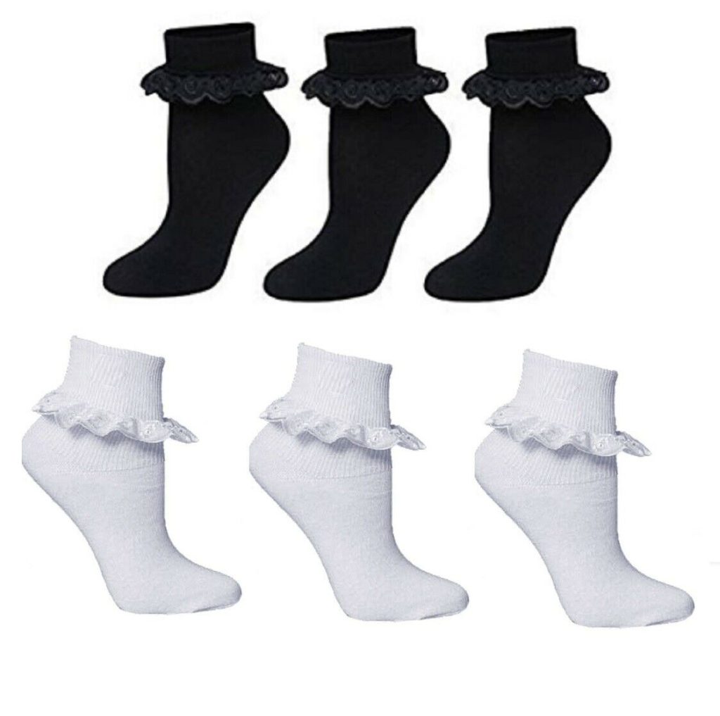 Girls Frilly Lace Ankle Socks Prime Products