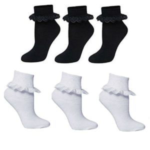 Girls Frilly Lace Ankle Socks