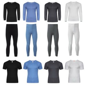 Men’s Thermal Long Sleeve / Short Sleeve Top And Long John Bottom
