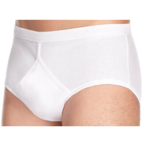 Men’s Executive Cotton White Y Fronts Briefs