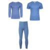 MEN’S THERMAL LONG SLEEVE / SHORT SLEEVE TOP AND LONG JOHN BOTTOM blue