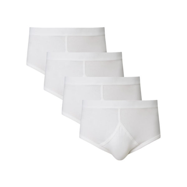 Men's Executive Cotton White Y Fronts Briefs - Prime Products