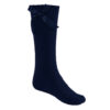 Plain Colours School Ankle Socks With Bow in navy