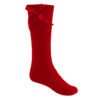 Plain Colors School Ankle Socks With Bow in red