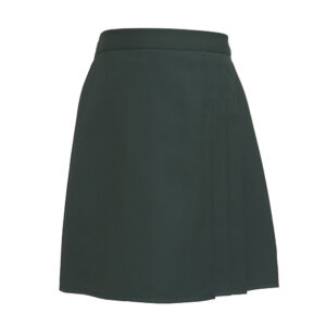 Girl’s 3 Side Pleat Half Elasticated Waist School Uniform Skirt (Made in UK)