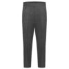 Boys Half Elastic Back Pull-Up School Trouser With Zip & Clip Teflon-C in grey