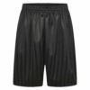 Boys/Girls/Adult Unisex Shadow Strip School PE Short With Drawstring in black