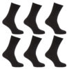 Men’s Diabetic Socks, Non Elasticated Soft Top Cotton Socks in black