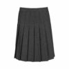 Girls All Round Knife Pleat School Uniform Skirt in black