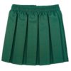 irls Premium Quality Box Pleat Elasticated Waist School Uniform Skirt in bottle green