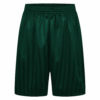 Boys/Girls/Adult Unisex Shadow Strip School PE Short With Drawstring in bottle green