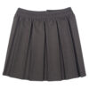irls Premium Quality Box Pleat Elasticated Waist School Uniform Skirt in grey
