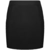 Girls Kids Back Zip Fastening Pencil Skirt in Black