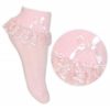 Pairs Girls Frilly Lace Ankle Socks in,Pink