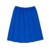 irls Premium Quality Box Pleat Elasticated Waist School Uniform Skirt in royal blue