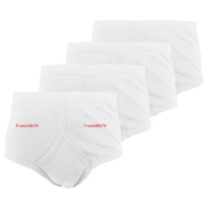 Boys Soft Comfy 100% Cotton Y Front Underwear Pants White