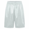 Boys/Girls/Adult Unisex Shadow Strip School PE Short With Drawstring in white