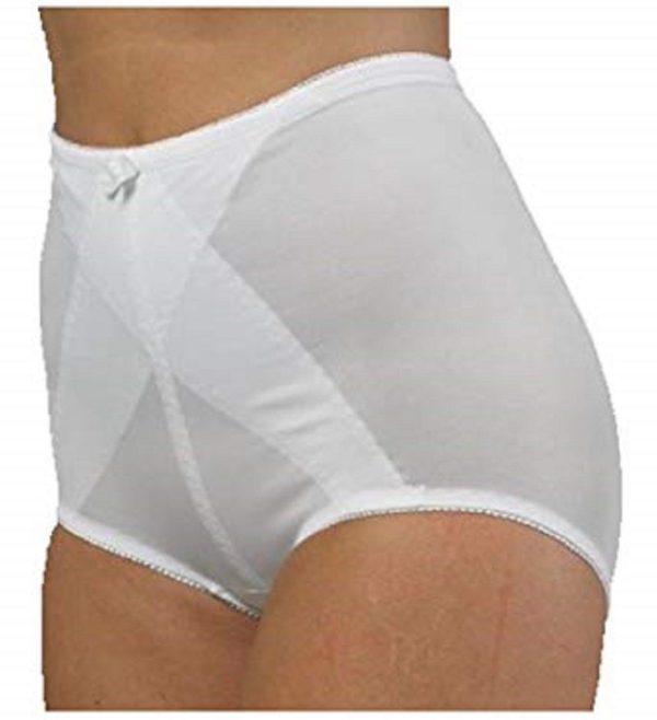 Ladies / Women Tummy Tuck Bum Lift Firm Control Body Shape Briefs in white