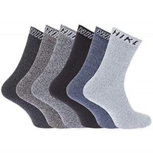 3/6/12 Men Hike Thick Chunky Walking Work Boot Socks Assorted Colours Size 6-11