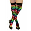 Ladies / Women Striped Over The Knee Socks in multi striped