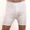 Men White Interlock 100% Cotton Trunks Shorts Underwear