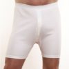Men White Interlock 100% Cotton Trunks Shorts Underwear
