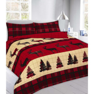 Luxury Thermal Flannelette Stag Duvet Set