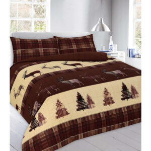 Luxury Thermal Flannelette Stag Duvet Set