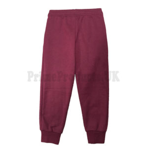 Kids Warm Fleece Jogging Bottoms School Plain Joggers Pants