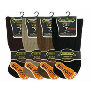 Men’s Gents Grip Extra Wide Swollen feet Diabetic Socks