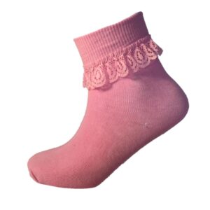 Girls Cotton Frilly Lace Top Ankle Socks