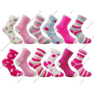 Ladies Co-Zees Fluffy Luxurious Soft & Cosy Bed Socks