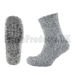 Men’s Chunky Lounge Slipper With Rubber Gripper Socks