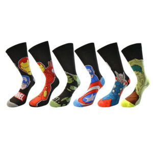 Men’s Official Batman & Marvel Character Novelty Socks