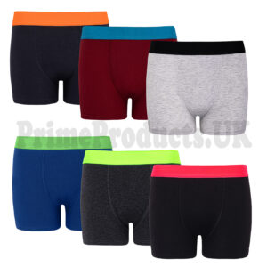 Kids Boys Neon Cotton Assorted Boxer Shorts