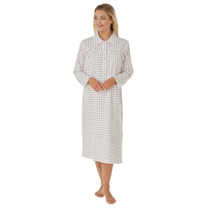 Ladies Marlon Katya 100% Brushed Cotton Wincyette Nightdress