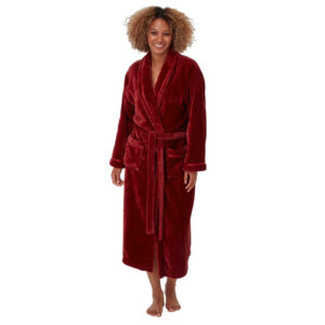 Ladies Marlon Soft Feel Dressing Gown Wrap Robs