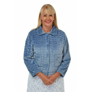 Ladies Marlon Soft Heart Embossed Bed jacket