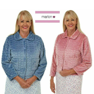 Ladies Marlon Soft Heart Embossed Bed jacket
