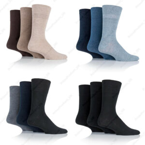 Gentle Grip Non-Binding Honeycomb Top Diabetic Socks