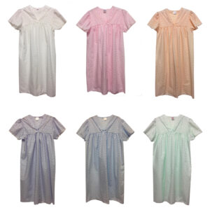 Ladies Poly Cotton Short Sleeve Nightdress