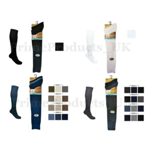 Long Hose 100% Cotton Rib Socks