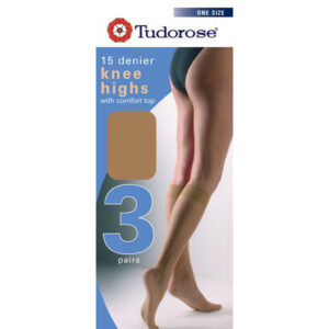 Tudorose 15 Denier Knee High With Comfort Top