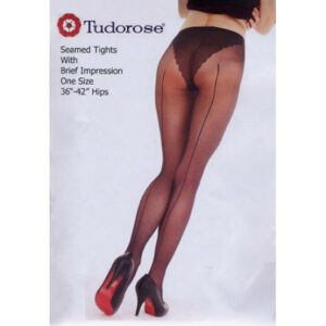 Tudorose Seamed Tights With Brief Impression