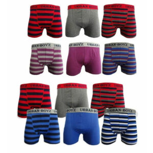Men’s Striped And Plain Cotton Lycra Boxer Shorts