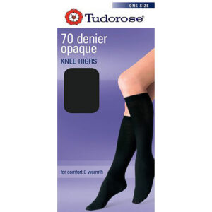 Tudorose 70 Denier Opaque Knee High With Comfort Top