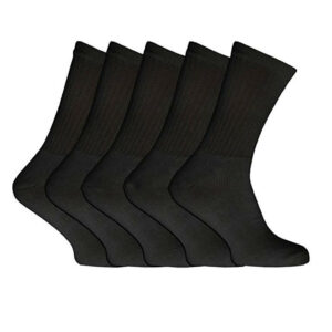 Cotton Rich Sport Gym Socks in Black & White
