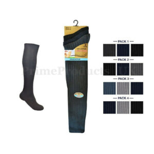 Long Hose 100% Cotton Rib Socks